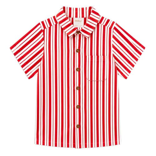 Milky Stripe Shirt 2-7Y